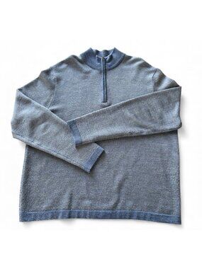 Toscano Firenze Men's Merino Blend 1/4 Zip Sweater